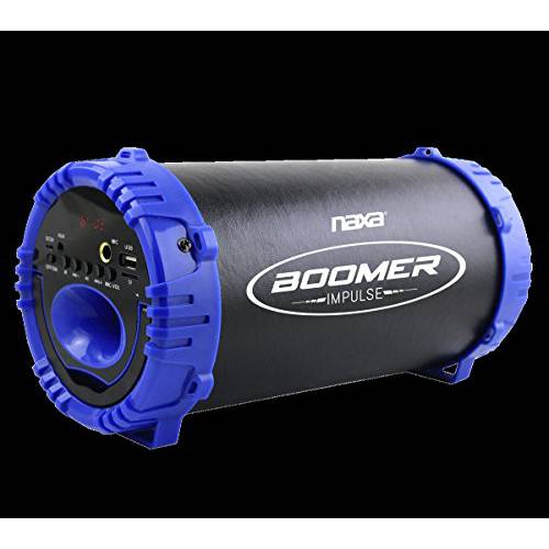 Naxa Electronics NAS-3084 Boomer Impulse 무선 블루투스 붐박스 LED 라이트, Connect 스마트폰, 태블릿, or 노트북, 다양한컬러