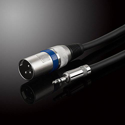 Huahan Extension  케이블 1/ 8 TRS 스테레오 to XLR Male - 6 케이블S 3.5mm (미니) to XLR-M 케이블 아이폰, 아이팟, 컴퓨터, and more