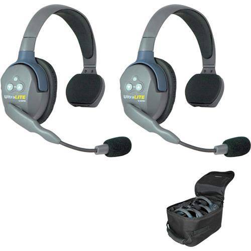 EARTEC UL2S Ultralite 2-Person 시스템, 포함 Single-Ear 마스터 헤드폰,헤드셋 and Single-Ear 원격 헤드폰,헤드셋