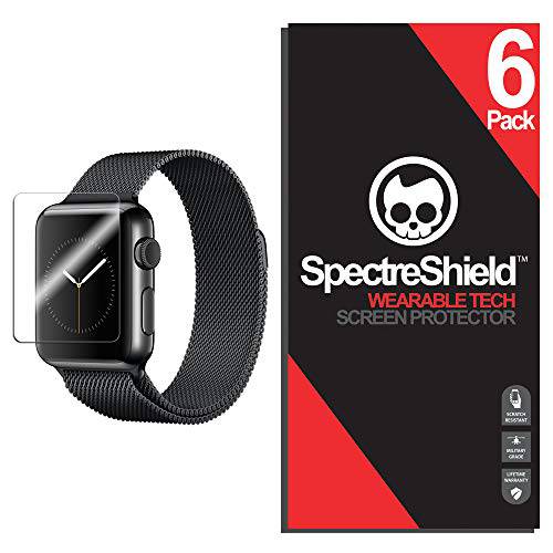 Spectre Shield (6 팩) 화면보호필름, 액정보호필름 애플 워치 38mm (Series 3 2 1) 애플워치 악세사리 애플 워치 38mm Series 3 화면보호필름, 액정보호필름 케이스 친화적 풀 커버리지 클리어 필름