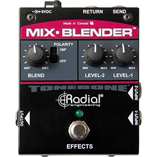 Radial Engineering Mix-Blender 듀얼 입력 기타 이펙트 루프 페달