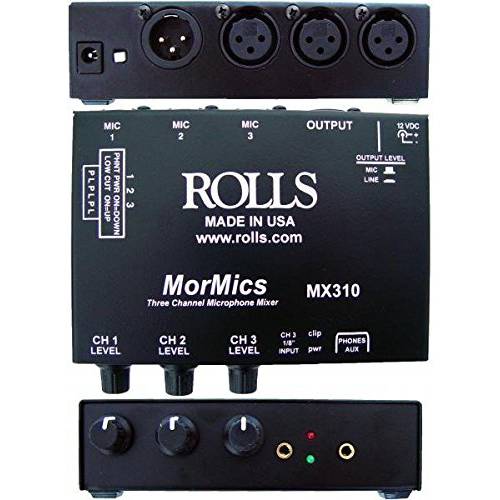 rolls 3 CH. 마이크 믹서,휘핑기/ 결합기 (MX310)