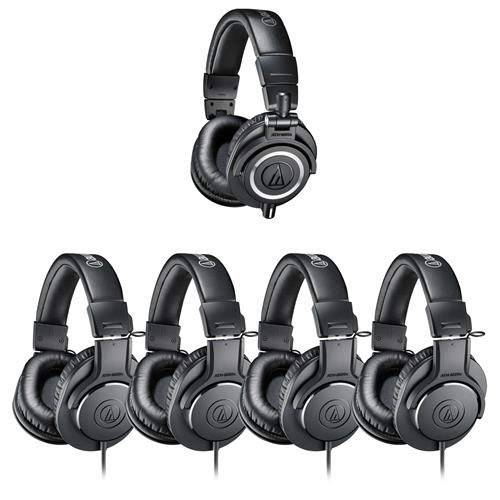 오디오 테크니카 ATH-PACK5 스튜디오 헤드폰 팩 포함 1 쌍, 세트 of ATH-M50x and 4 pairs of ATH-M20x 헤드폰,헤드셋