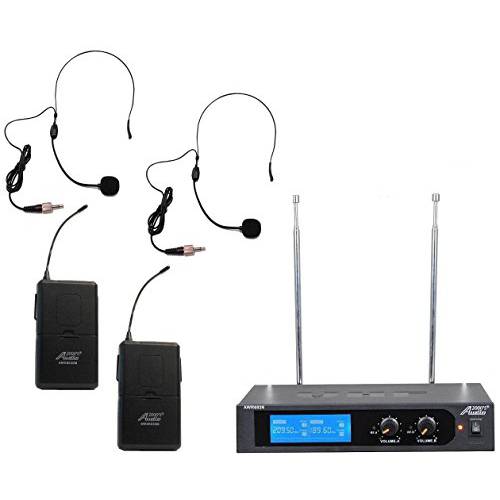 Audio2000’S tm AWM6026H VHF 듀얼 채널 무선 마이크,마이크로폰 시스템