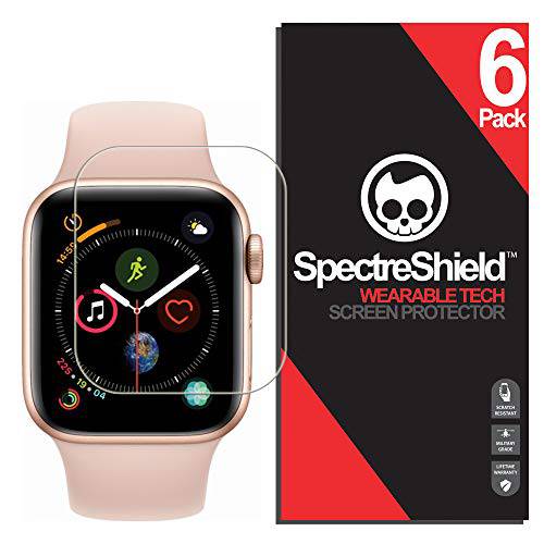 Spectre Shield (4 팩) 화면보호필름, 액정보호필름 애플 워치 40mm (Series 6 5 4 SE) 애플워치 악세사리 애플 워치 40mm Series 6, 5, 4, SE 화면보호필름, 액정보호필름 케이스 친화적 풀 커버리지 클리어 필름