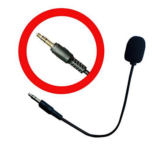 Replacement Microphone Boom Mic 3.5mm Compatible for Turtle Beach Ear Force Gaming Headsets Xbox One PS4 Nintendo Switch Mac PC Computer Gaming Headphones (MIC-3.5MM)