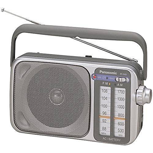 Panasonic Rf-2400D AM/ FM 라디오, 실버/ 그레이