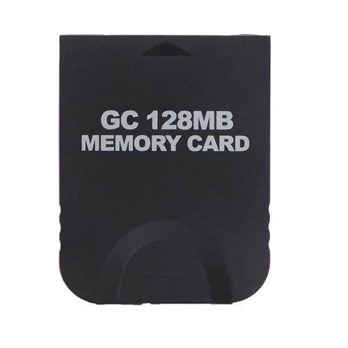 HDE 128MB (2048 블록) 블랙 메모리 카드 닌텐도 게임큐브 or Wii