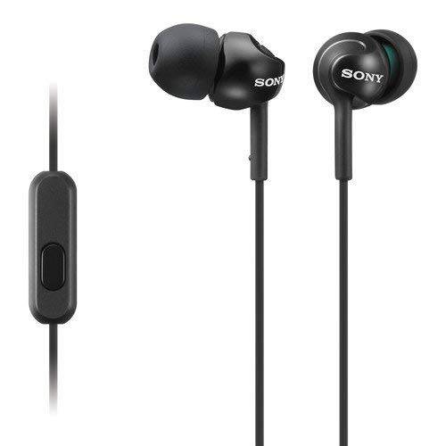 Sony in-Ear 경량 스테레오 이어버드, 이어폰,이어셋 헤드폰,헤드셋 in-line 마이크 (다크 그레이)