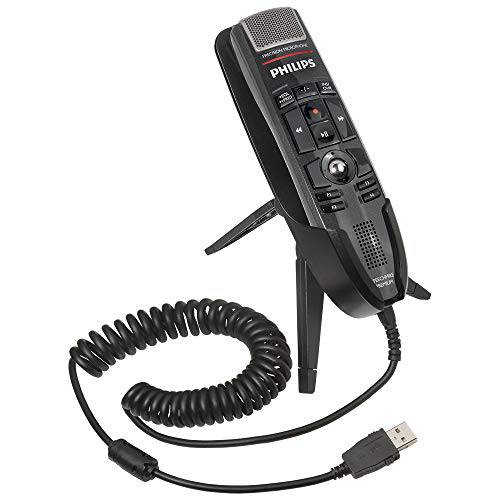 YBS  필립스 LFH3500-CC SpeechMike 프리미엄 USB 정밀 마이크,마이크로폰 USB 말린케이블 케이블 - 푸시 버튼 작동