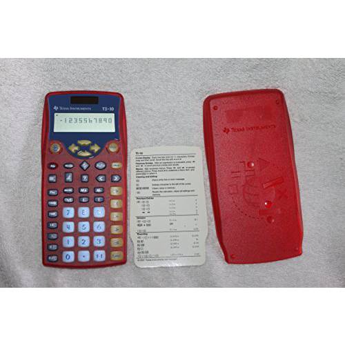 Texas Instruments  태양광, 태양열 TI-10 초등학교 계산기 커버 -Red-Single Unit- 판매 by Buyeverythingguy