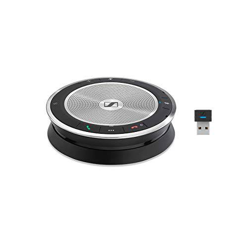 젠하이저 SP 30+ (508346) Sound-Enhanced, 유선 or 무선 스피커폰 | 데스크, 휴대용 폰&  소프트폰 or PC 연결 | Unified Communications 최적화
