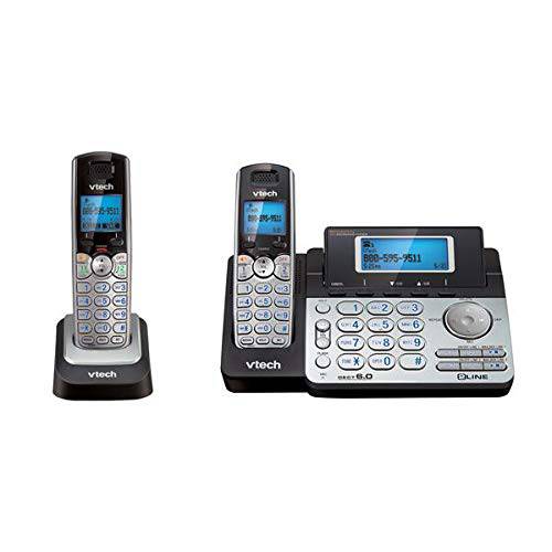 Dect 6.0 2 라인 무선 폰