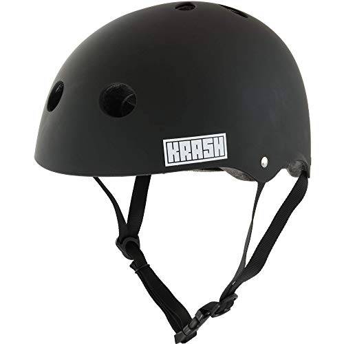 Krash  블루투스 스피커 Multisport 헬멧, Youth 8+ (54-58cm), 블랙, 원 사이즈