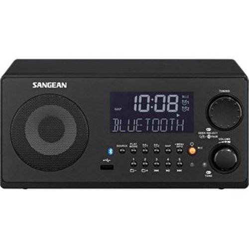 Sangean WR-22BK AM/ FM-RDS/ 블루투스/ USB Table-Top 디지털 튜닝 블루투스리시버 (블랙)
