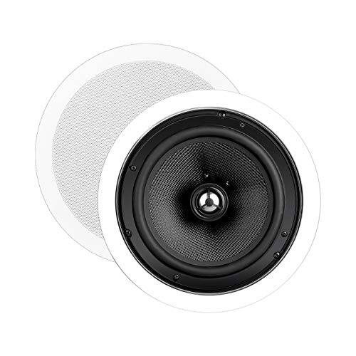 OSD Audio 8” In-Ceiling 스피커 쌍, 세트  150W 스테레오 스피커, 회전식 트위터 - ICE840