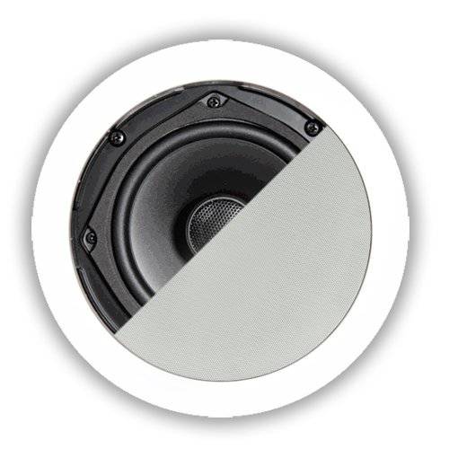 OSD Audio 8” in-Ceiling 스피커 쌍, 세트  140W 스테레오 스피커, 회전식 트위터, ICE800