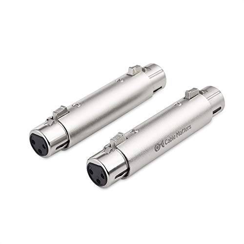 Cable Matters 2-Pack XLR to XLR 젠더 변환 어댑터 - Female to Female