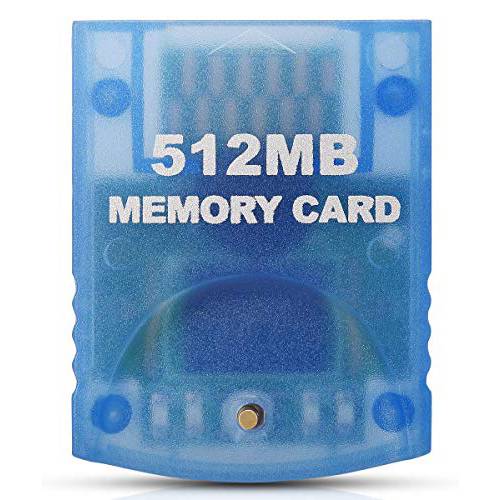 게임큐브 메모리 카드, VOYEE 512M 메모리 카드 닌텐도 게임큐브& Wii 콘솔 - 블루