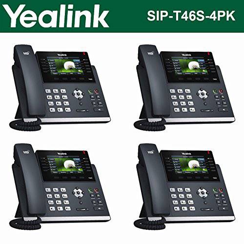 Yealink IPPhone SIP-T46S 4-Pack 옵티마 HD USB 동글 PoE 16 VoIP 계정