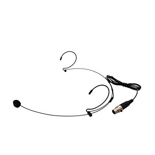 Audio2000’S tm ACC6540H-02B 프로페셔널 미니사이즈 콘덴서 헤드폰,헤드셋 마이크,마이크로폰, 블랙