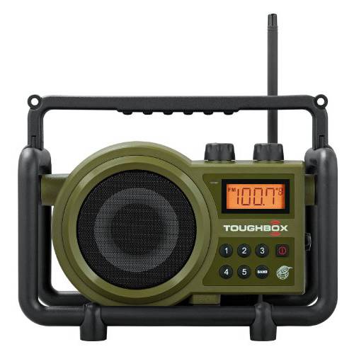 Sangean TB-100 TOUGHBOX FM/ AM/ Aux Ultra-Rugged 디지털 충전식 라디오