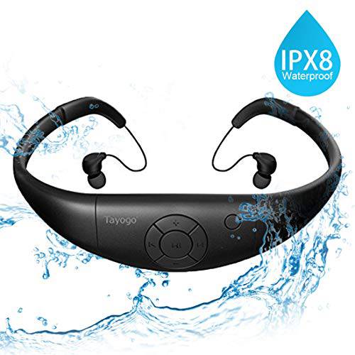 방수 MP3 플레이어 헤드폰 수영 셔플 Feature-Black