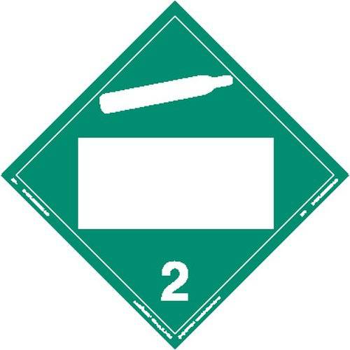 Labelmaster ZT3 Non-Flammable Gas Hazmat Placard, 공백, Tagboard (팩 of 25)
