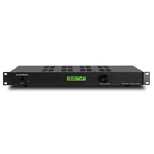 Soundavo PSB-400DSP Class D 서브우퍼 앰프 DSP and LCD Presets 디스플레이 가정용 시어터 400W RMS/ 1000W 맥스