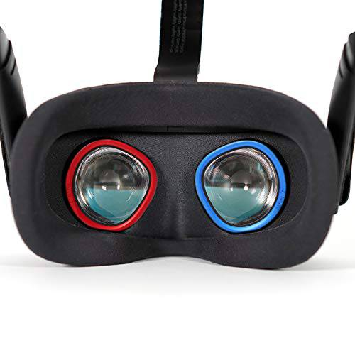 AMVR  렌즈 Anti-Scratch 링 Protecting Myopia 글라스 from 고양이스크래치,할퀴기,긁힘 VR 헤드폰,헤드셋 렌즈 호환가능한 오큘러스 퀘스트, 리프트 S or 오큘러스 고