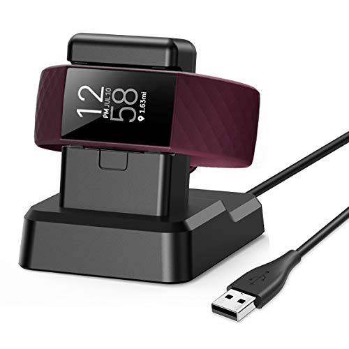 KIMILAR  충전 호환가능한 핏빗 충전 4 충전 도크, 교체용 충전 지지대 충전 케이블 거치대 스테이션 베이스 4.2ft USB 케이블 악세사리  충전 4/  충전 4 SE 스마트 워치