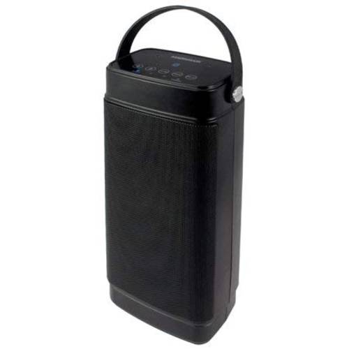 Magnavox MSH317 방수 알렉사 음성 센서 스피커 in 블랙 | 블루투스 무선 테크놀로지 | 충전식 배터리 or USB 전원 | 먼지 보호 and 방수 |
