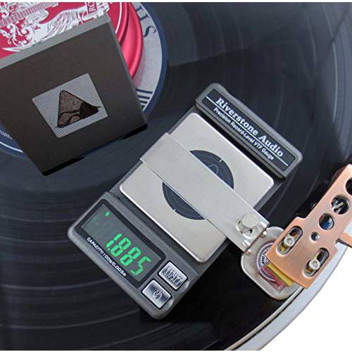 Riverstone Audio Record-Level 턴테이블 스타일러스 트래킹 Force 게이지/ 저울, 0.005g 해상도, 측정 VTF at EZ LP LP레코드 레벨 높이 (2 mm to 3 mm) 컬러: 흑연