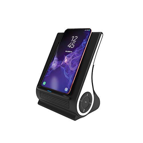 고속 무선 충전 블루투스 스피커 도크 스테이션 아이폰 SE 2020/ 11/ 11 프로/ 11 프로 맥스/ XS 맥스/ Xs/ X 삼성 갤럭시 S20/ Note10/ S10, 에어팟 프로