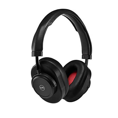 마스터&  다이나믹 MW65 액티브 Noise-Cancelling (ANC) 무선 헤드폰, 헤드셋  블루투스 Over-Ear 헤드폰, 헤드셋 마이크, 라이카 -블랙