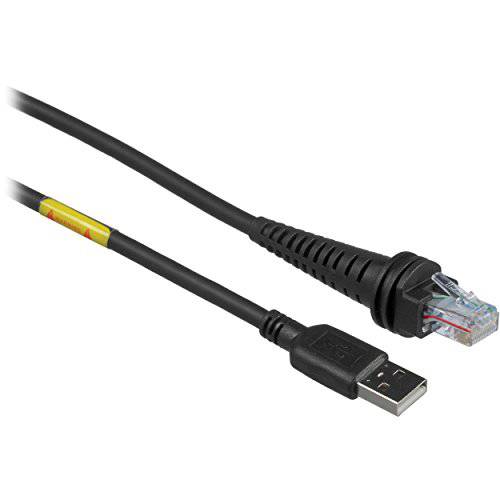 Honeywell CBL-500-300-S00-03 USB 타입 A 스트레이트 케이블 Granit 산업용 등급 스캐너, 3M Length, 5V Host 파워, 블랙