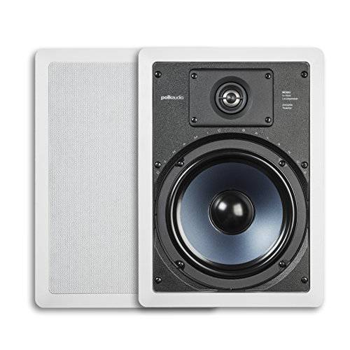 Polk Audio RC85i 2-way 프리미엄 In-Wall 8-Speakers ( 쌍, 세트) | Perfect-for Damp-and Humid 실내/ 아웃도어 Placement (화이트, Paintable-Grille)