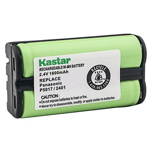 Kastar 2.4V 1600mAh 충전식 무선 Ni-MH 배터리 교체용 라디오 Shack/ Tandy 23272, 23-272, 433520, 43-3520, 파나소닉 HHR-P546A KX-TGA420B 홈 폰