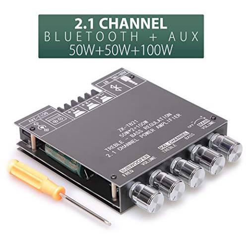 UWAYKEY  블루투스 앰프 보드 2.1 채널 Class D 앰프 모듈 듀얼 TPA3116D2 칩