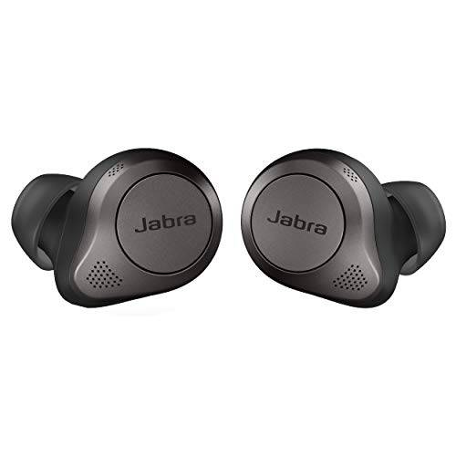 Jabra Elite 85t 트루와이어리스 블루투스 이어폰, 이어버드, 티타늄 블랙  Advanced Noise-Cancelling 이어폰, 이어버드 충전 케이스  전화&  음악  무선 이어폰, 이어버드 우수한 사운드&  프리미엄 편안한