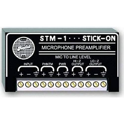RDL STM-1 Stick-On Series 마이크,마이크로폰 프리앰프 - 파워 서플라이 Not 포함