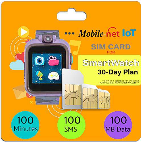 Mobilenet-IoT $9.50 스마트워치 플랜 전국적으로 4G LTE - 스마트 워치 SIM 카드