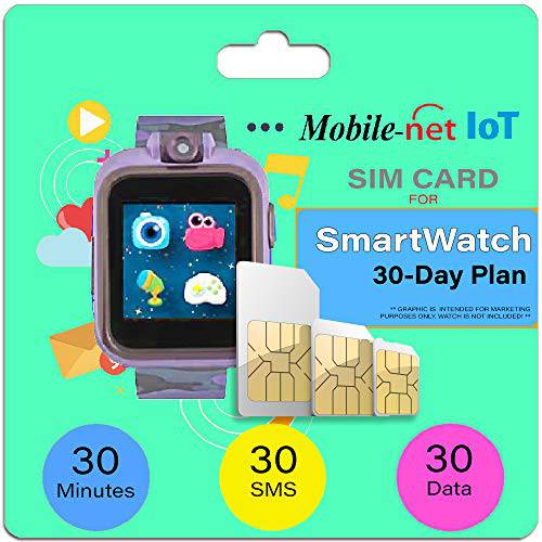 Mobilenet-IoT $7 스마트워치 플랜 전국적으로 4G LTE - 스마트 워치 SIM 카드
