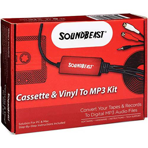 SoundBeast  카세트&  비닐 to MP3 키트 - USB 디바이스, 소프트웨어,  명령, & Tech 지원 - 전송 Your 카세트 테이프&  비닐 기록 to 디지털 MP3