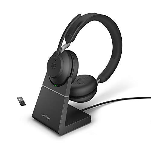 Jabra Evolve2 65 USB-A MS 스테레오 충전 스탠드 - 블랙 무선 헤드폰,헤드셋/ 음악 헤드폰,헤드셋