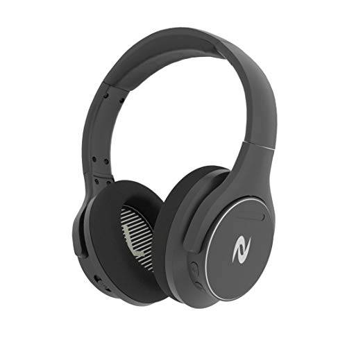 Nuvelon 원 액티브 노이즈캔슬링 헤드폰,헤드셋 조절가능 베이스, 무선 Over-Ear 블루투스 헤드폰,헤드셋