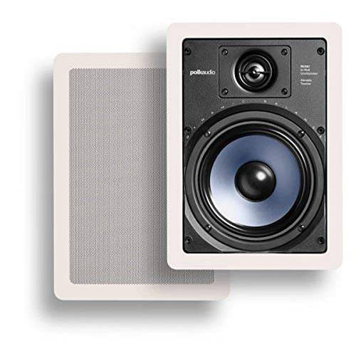 Polk Audio RC65i 2-way 프리미엄 In-Wall 6.5-Speakers ( 쌍, 세트) | Perfect-for Damp-and Humid 실내/ 아웃도어 Placement | ( 화이트, Paintable-Grille)