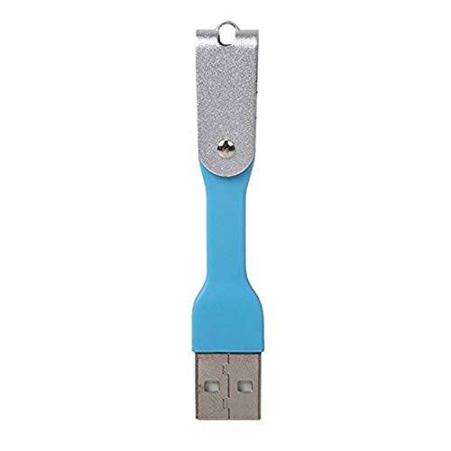 MaximalPower Micro-USB to USB 키링, 열쇠고리, 키체인 케이블  스마트폰 - 리테일 포장, 패키징 - 블루