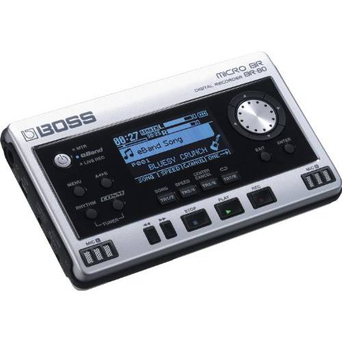 BOSS  마이크로 BR 디지털 레코더, 실버, (BR-80) (BR-80)