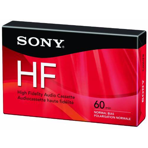 Sony C60HFR 싱글 60-Minute 타입 1 오디오 카세트 테이프